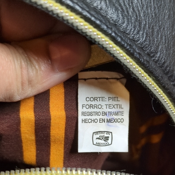 Black Leather Sugar Skull Dia De Los Muertos Mini Backpack - Picture 7 of 9